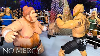 Brock Lesnar vs Fat Man No Holds Barred Action Figure Match!
