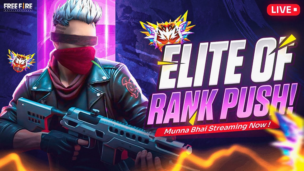 I'm Back 😍 Live Rank Push Free Fire Telugu - Munna Bhai is Live ...