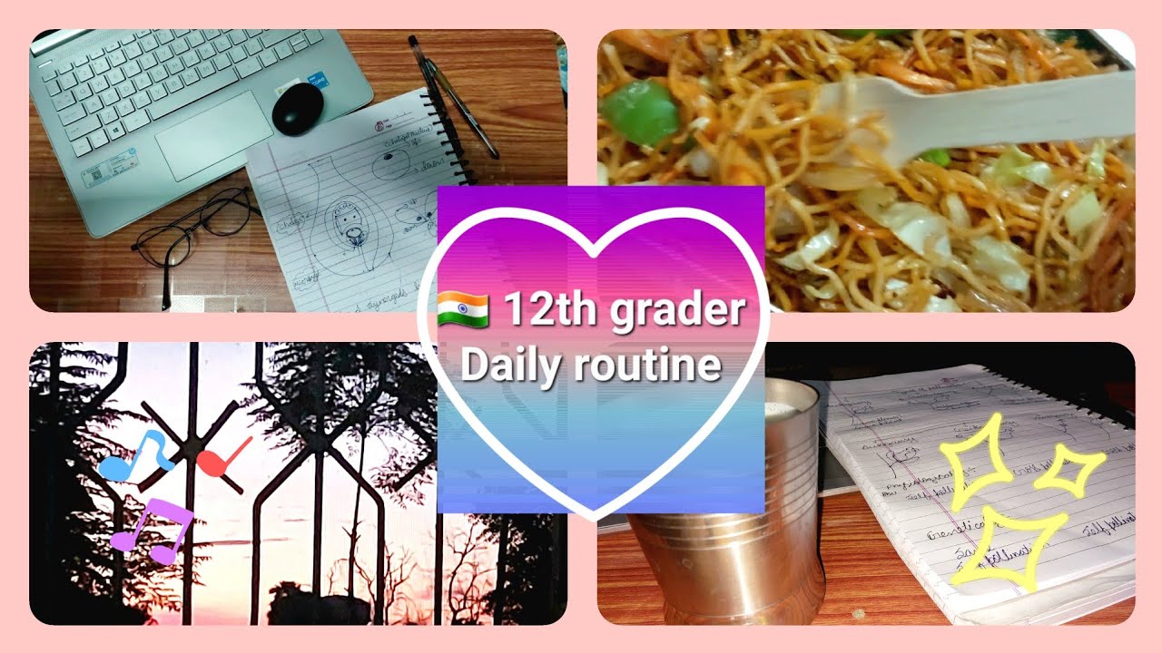 A day in the life of an Indian student | 12th grader | School life ...