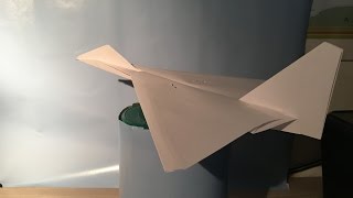 Paper Airplane Mirage 2000 test flight