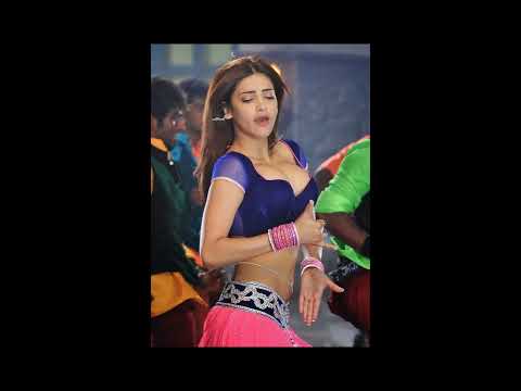 Shruti Hassan Hot Cleavage 'Pimple Dimple' Video Song From Telugu Film Yevadu