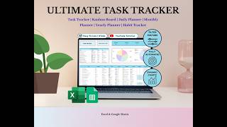 Task Tracker | Kanban Board | Daily Planner | Monthly Planner | Yearly Planner | Habit Tracker