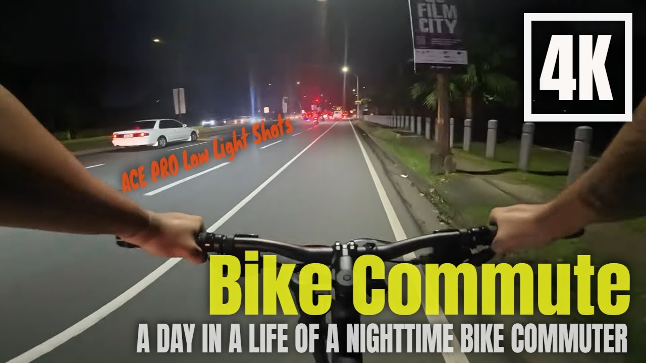 A Day in a Life of a Bike Commuter | Nighttime Cycling From Work