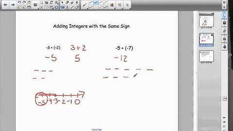 Math Video Training Course 2: Lesson 2-4: Adding Integers
