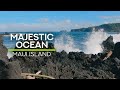8 HOURS Strong Waves White Noise - Hawaii Ocean Waves Crashing on Rocks, Maui Island