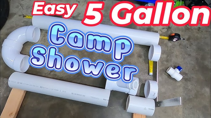 DIY Shower! The 5 Gallon Bucket PVC Camp Shower! - PVC Bucket