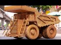 Wood Carving - Biggest Dump Truck BelAZ 75710 Wooden - Amazing Woodworking Project | Wood World