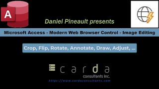 microsoft access - modern web browser control - image editing