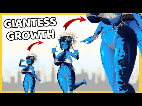 GIANTESS GROWS THE MORE SHE EATS - GROWTH SPURT (Vtuber : ChonkyLotus)