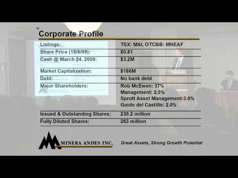 Minera Andes 2009 AGM Allen Ambrose PowerPoint Pre...