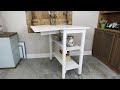 DIY Rolling Work Bench Work Table With Shelves