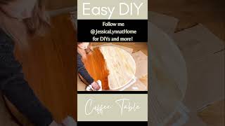 DIY Easy Coffee Table #diy #diyhomedecor #diydecor