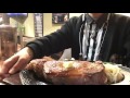 大食いチャレンジ→ステーキのアナンダ 3ポンドステーキ1.5キロライス食べた。