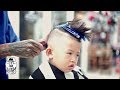 Little Boy Haircut - Skin Fade Pompadour with some Razored Line [Liem Barber's Collection]