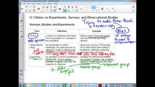H alg 2 Experiments Surveys & Observational studies