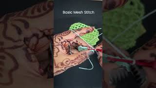 Day 200 : Basic Mesh Stitch  - 365 Days Crochet Challenge