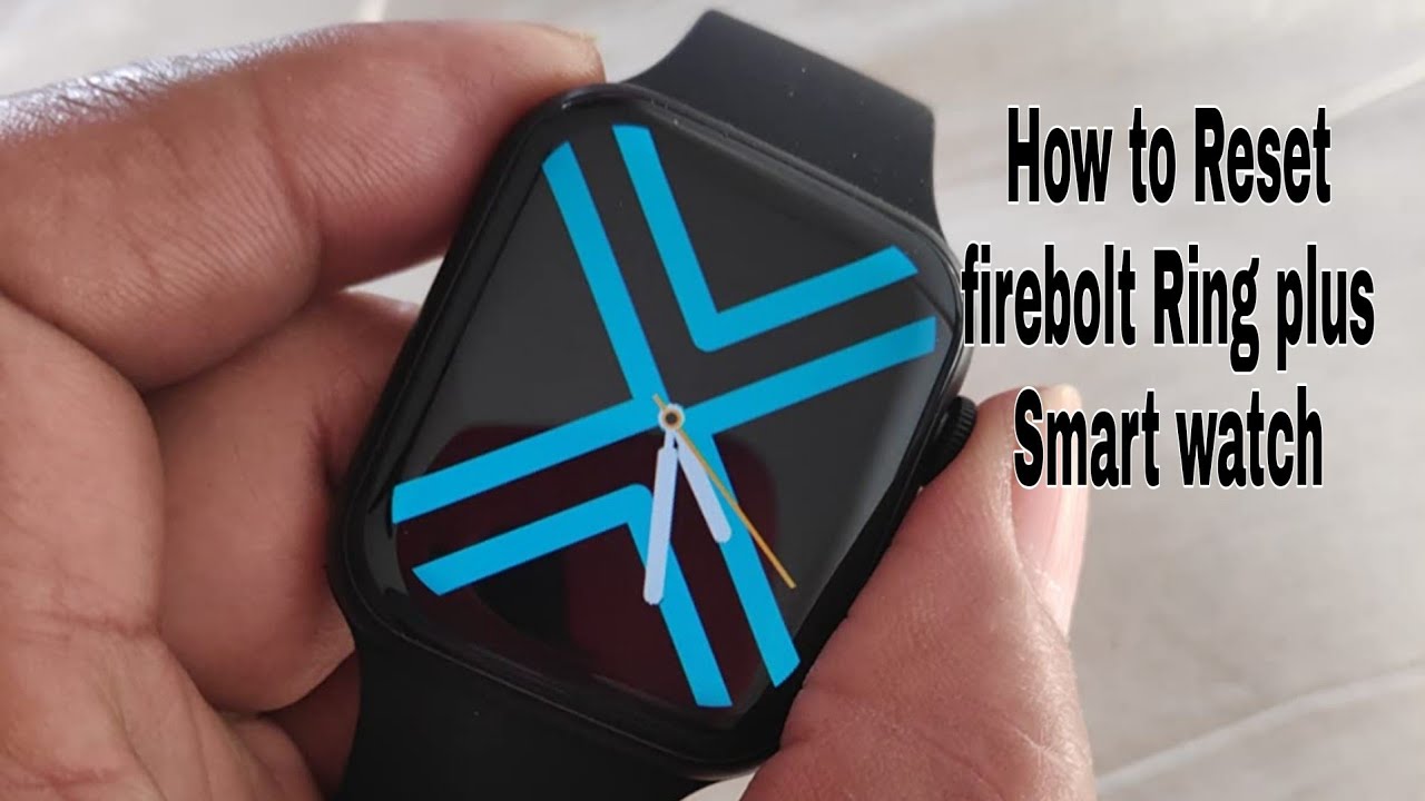 how to reset fire bolt ring plus smart watch factory reset / repair
