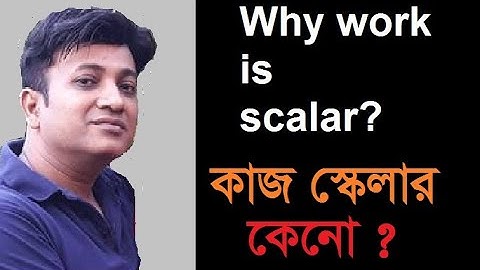why work is a scalar quantity