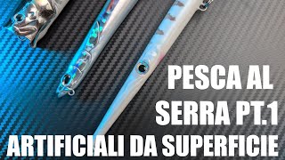 🎣Pesca al SERRA: artificiali top water. Popper, NEEDLE, SPLASH BAITS, WTD, PENCIL e molto altro