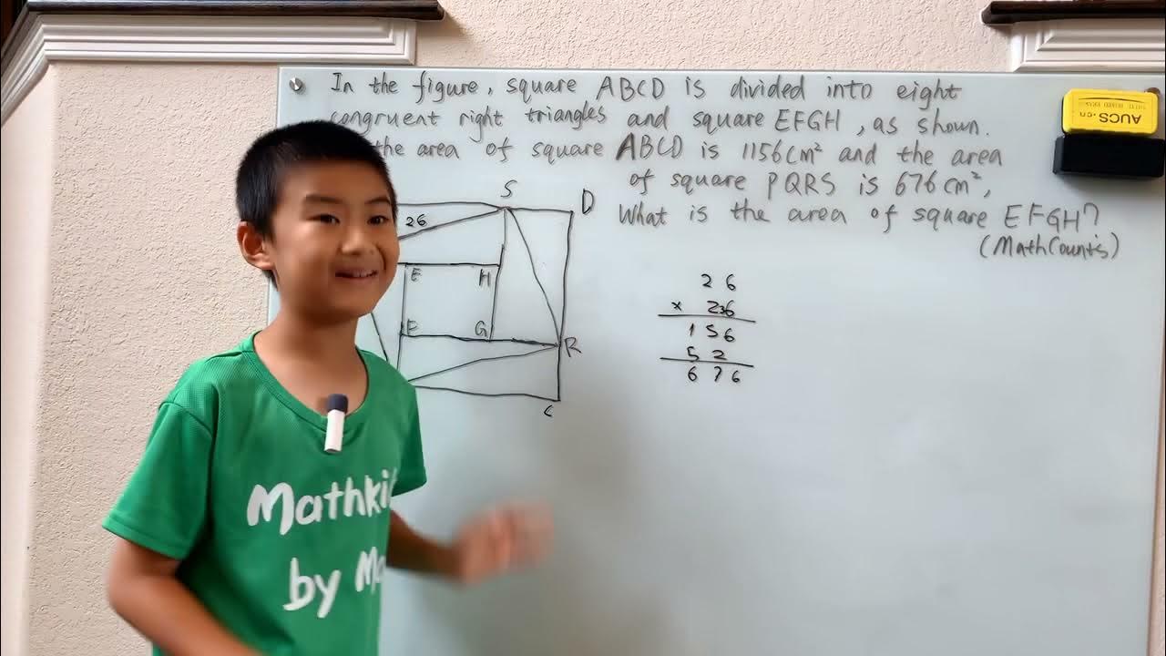 (MathCounts) what is the area of square EFGH? YouTube