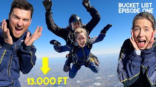WHAT DOES SKYDIVING FEEL LIKE? //family BUCKET LIST item