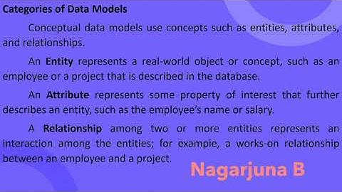 Data model and Categories of Data Models Gain The Knowledge and Rule The World.
