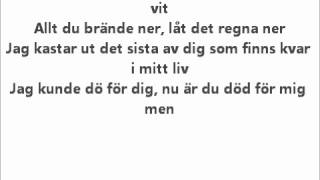 Video thumbnail of "Norlie & KKV - Tröjan du hatar (Lyrics)"