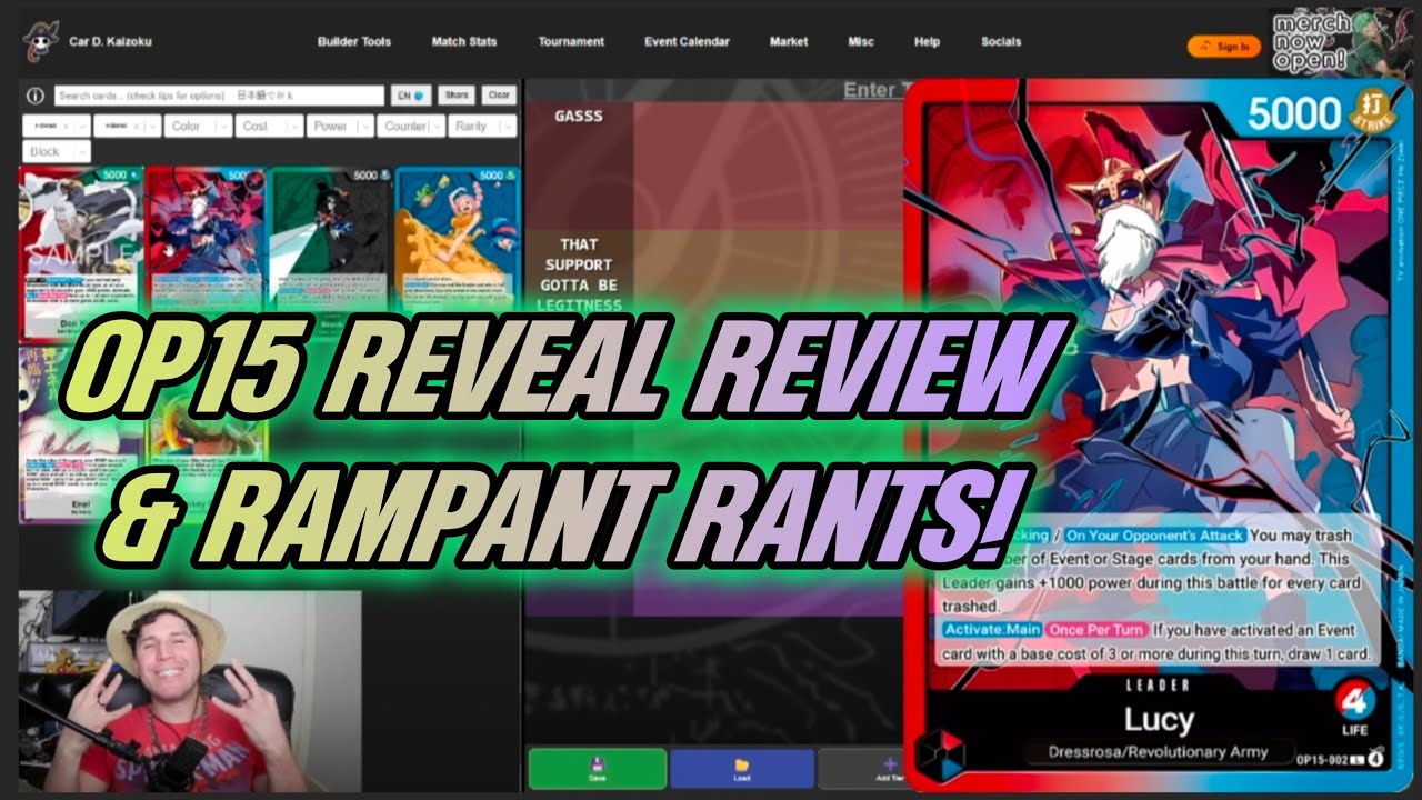 Обзор и гневные комментарии по поводу анонса 15-й части коллекционной карточной игры One Piece!