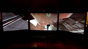 Portal on Triple Monitor at 5120x1200