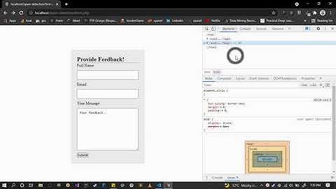 Input Form - Email Spam Prevention using HTML, PHP