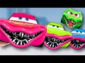 Coffin dance song cover truck monster eater clown eater siren head poop eater feat rayo mcqueen