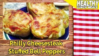 Philly cheesesteak stuffed bell peppers ...