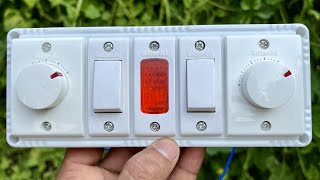 2 Fan dimmers connection with indicator |