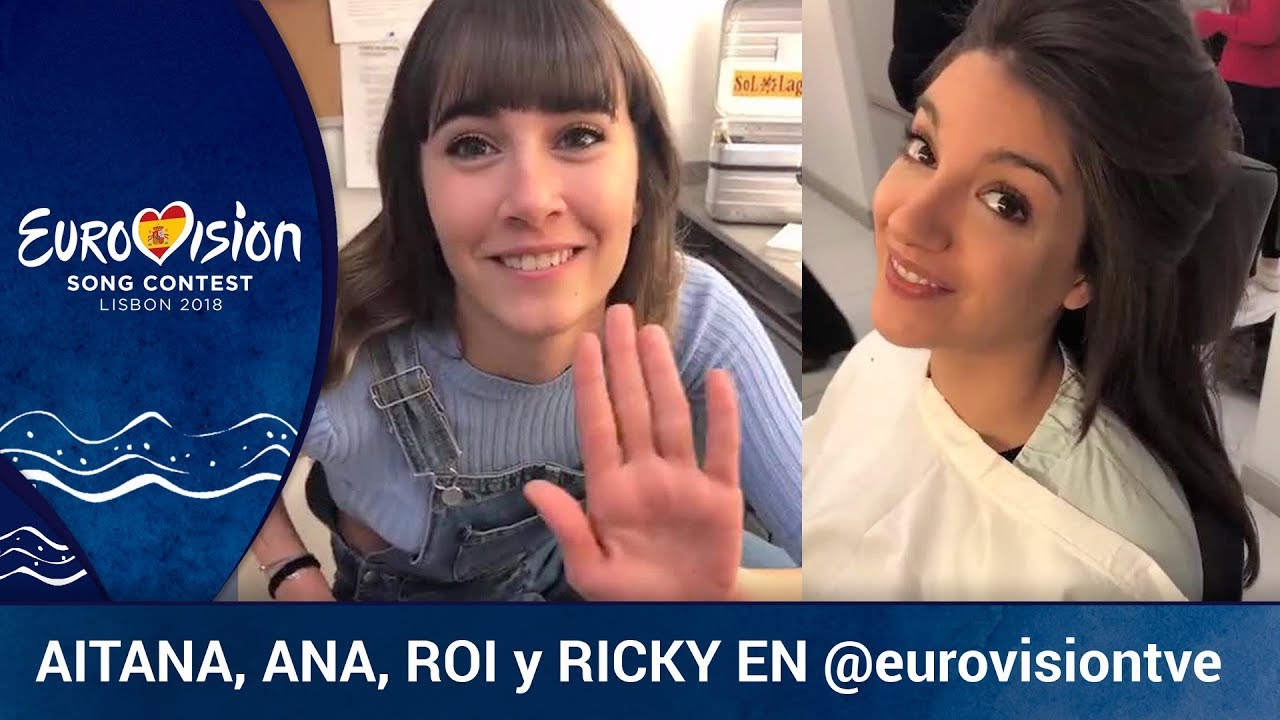 Aitana, Ana Guerra, Roi y Ricky en directo en Instagram @eurovisiontve | Eurovisión 2018