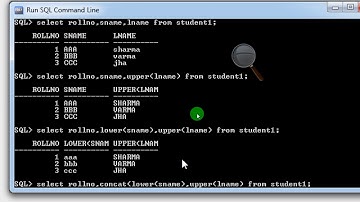String Functions in Oracle | LOwer() | Upper() | Length() |