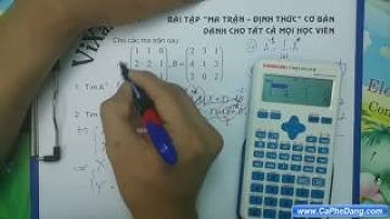 TOÁN CAO CẤP | MA TRẬN - ĐỊNH THỨC [Lý thuyết + Bài tập + Cách giải]