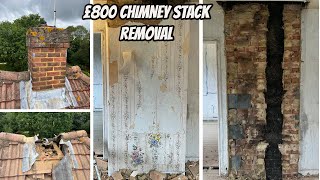 How To Remove A Chimney Stack for £800. Chimney breast removal from top to bottom.