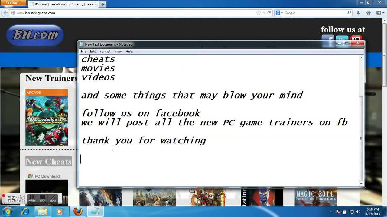 All new PC game trainers free download YouTube