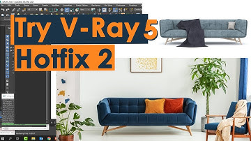 modern sofa with 3ds max and v-ray