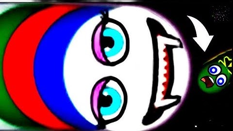 worms zone Io best monster snake gameplay # 9 big food for biggest snake Amir Gaming