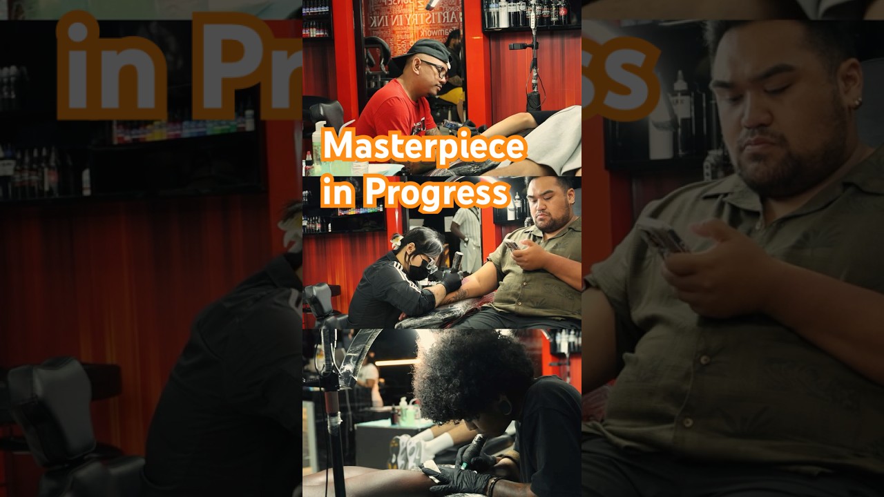 Incredible Custom Tattooing at Sunset Ink Bali ✨ Full House Session || 