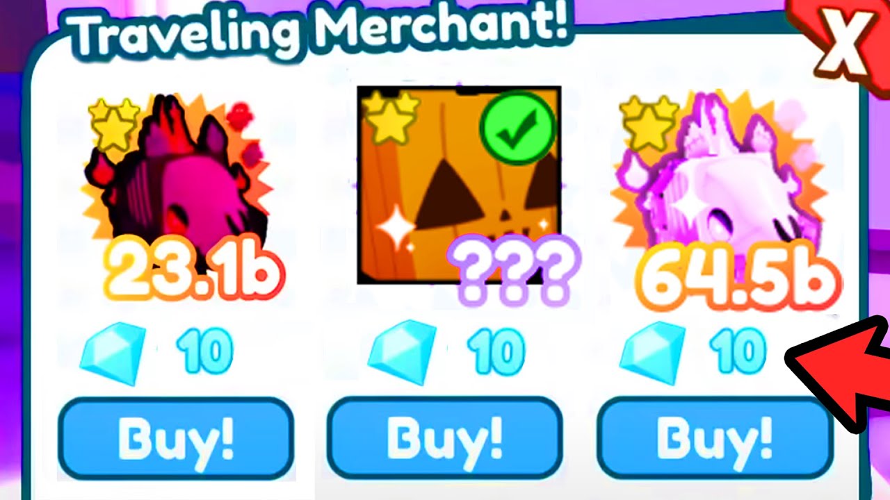 The most CURSED Traveling Merchant! Free Mythicals! | Pet Simulator X