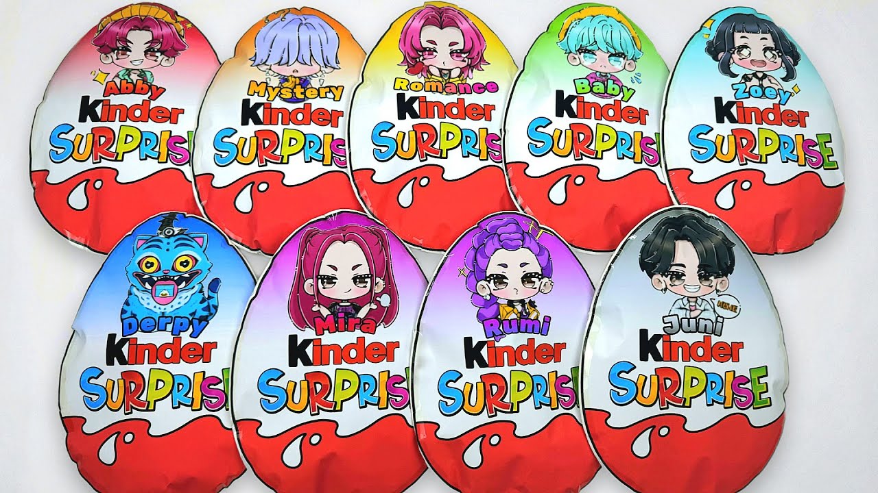 🌈Paper diy🌈 Kinder KPOP DEMON HUNTERS Blind Bag unboxing! | ASMR | Tombi Asmr