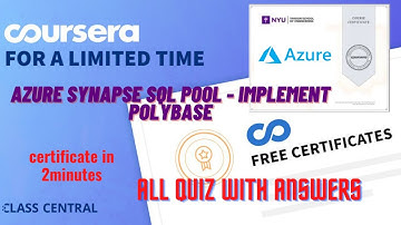 Azure Synapse SQL Pool - Implement Polybase, All Quiz with Answers.