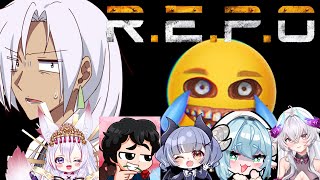 【R.E.P.O collabs】Jugando con mis amigos! y haciendo el Cupido para el PERUANO?
