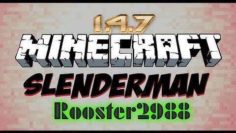 Minecraft 1.4.7 - How To Install The Slender Man Mod