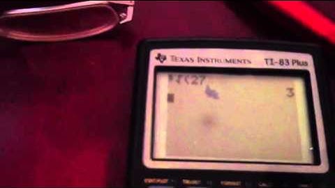 How to find the cubed root on a TI 83/84 calculator