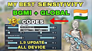 New Update 1.9.0 !! Best Sensitivity Code + Control Setting PUBG Mobile | BGMI After Update 1.9.0
