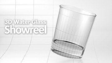 Water Glass 3D Model Showreel