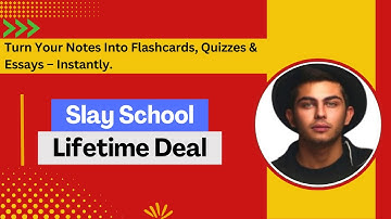 Slay School I Generate flashcards and quizzes instantly from notes, images, audio & video